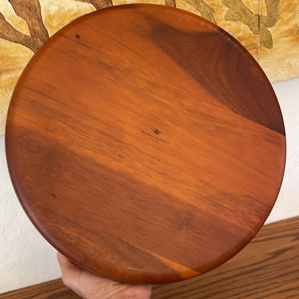 Michael Graves wooden asymmetrical style wooden serving bowl, - Picture 3 of 3